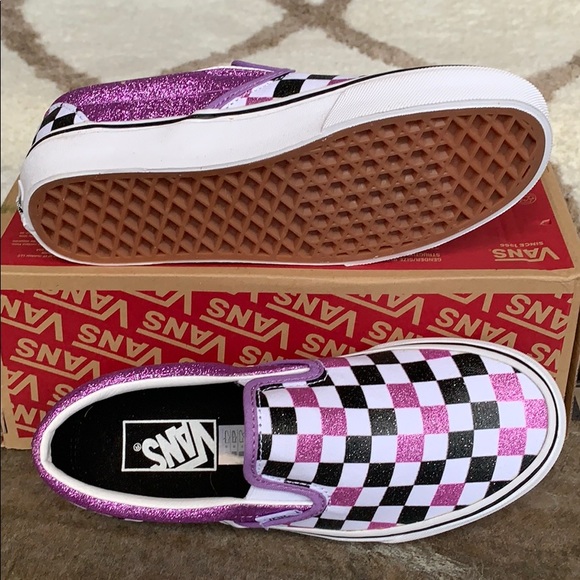 VANS CLASSIC SLIP ON GLITTER CHECKERBOARD WMNS - Picture 3 of 16